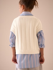 Ecru Knitted Tank (3-16yrs) - Image 3 of 8