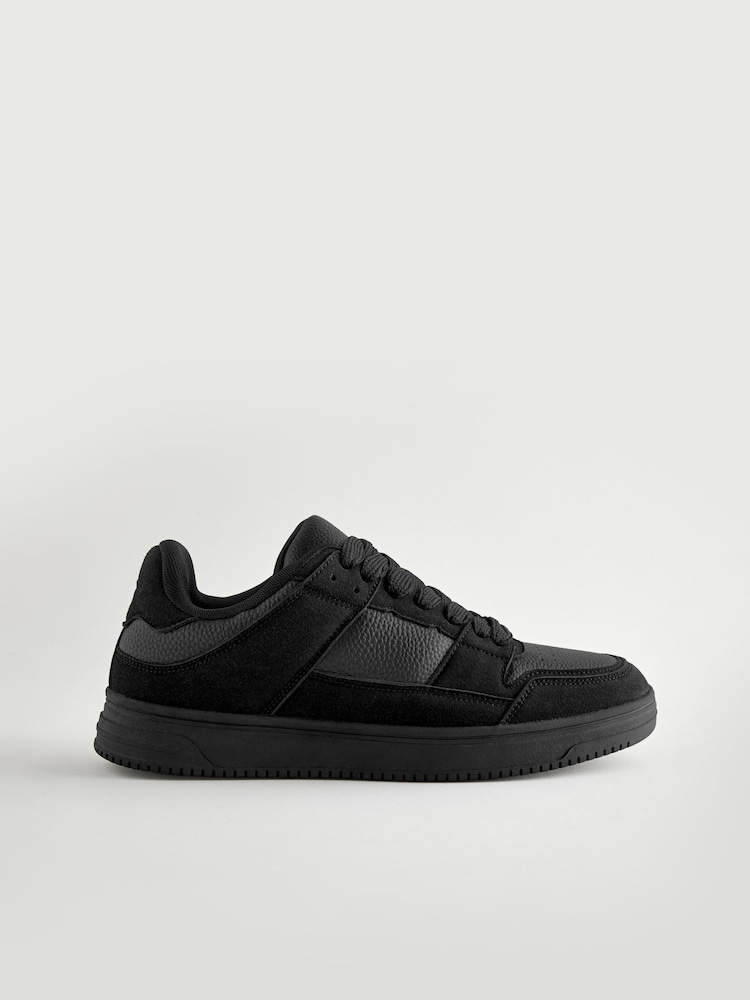 Black EDIT Court Trainers - Image 2 of 5 Black EDIT Court Trainers - Image 2 of 5
