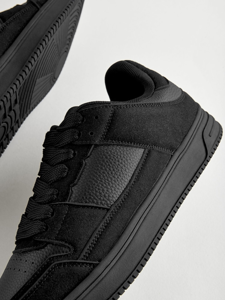 Black EDIT Court Trainers - Image 5 of 5