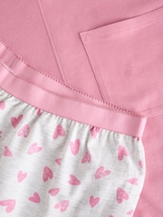 Pink Heart 100% Cotton Short Sleeve Pyjamas - Image 6 of 8