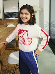 Cream/Red Cherry Jumper (3-16yrs) - Image 2 of 7