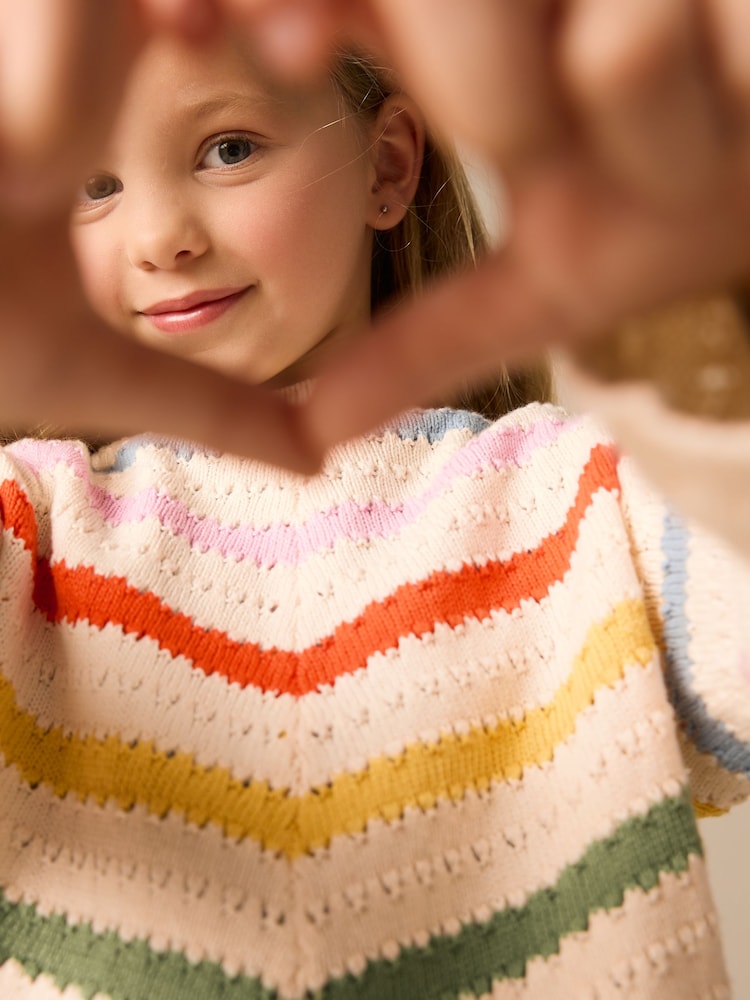Rainbow 100% Cotton Boxy Rainbow Jumper (3-16yrs) - Image 5 of 9