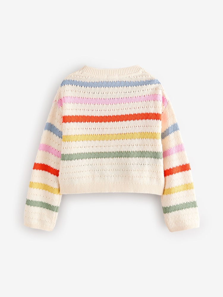 Rainbow 100% Cotton Boxy Rainbow Jumper (3-16yrs) - Image 7 of 9