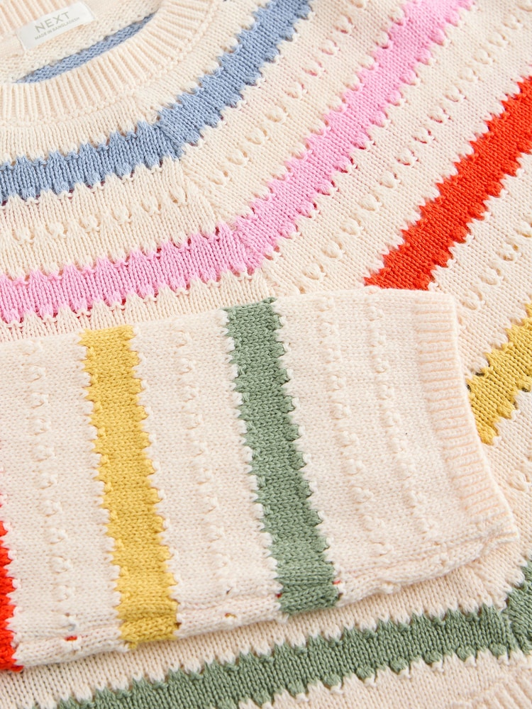 Rainbow 100% Cotton Boxy Rainbow Jumper (3-16yrs) - Image 8 of 9