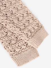 Ecru Sequin Tie Front Cardigan (3-16yrs) - Image 4 of 4