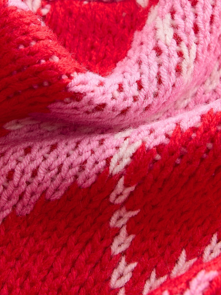Pink Argyle Knitted Tank (3-16yrs) - Image 8 of 8