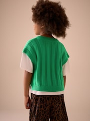 Green Knitted Tank (3-16yrs) - Image 3 of 8