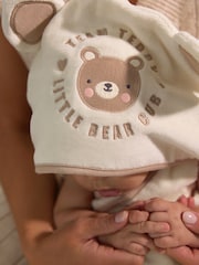 Natural 100% Cotton Newborn Hooded Baby Towel - Image 2 of 5