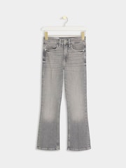 River Island Grey High Rise Cropped Flare Jeans - Image 5 of 6