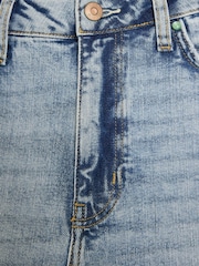 River Island Blue Light Wide Crop Doris Jeans - Image 4 of 4