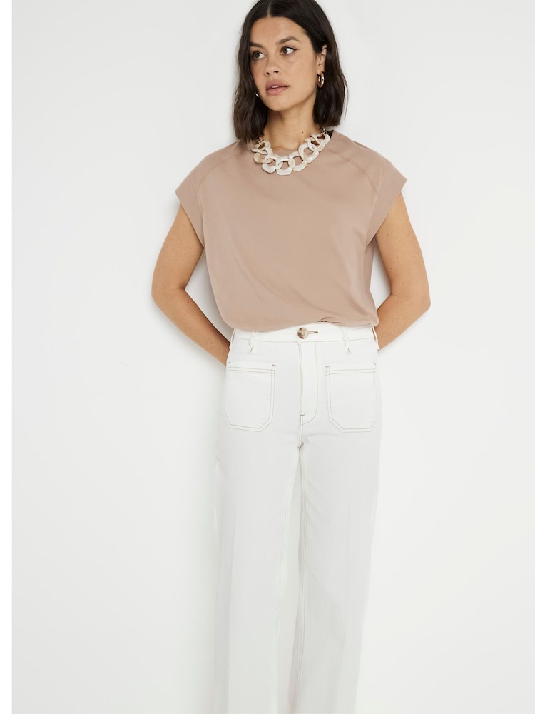 River Island джинсы с широкими штанинами и завышенной талией - Изображение 2 из 5 River Island джинсы с широкими штанинами и завышенной талией - Изображение 2 из 5