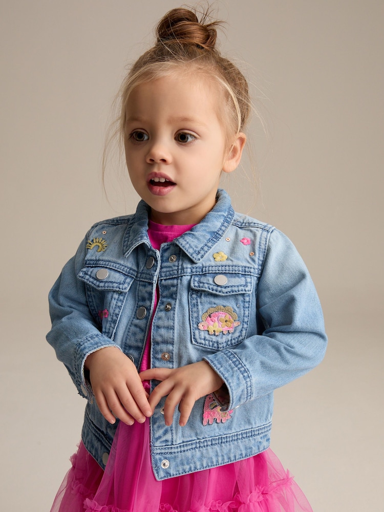 Denim azul medio - Chaqueta de algodón 100 % con diseño de unicornio estilo western (3 meses - 7 años) - Imagen 1 de 9 Denim azul medio - Chaqueta de algodón 100 % con diseño de unicornio estilo western (3 meses - 7 años) - Imagen 1 de 9