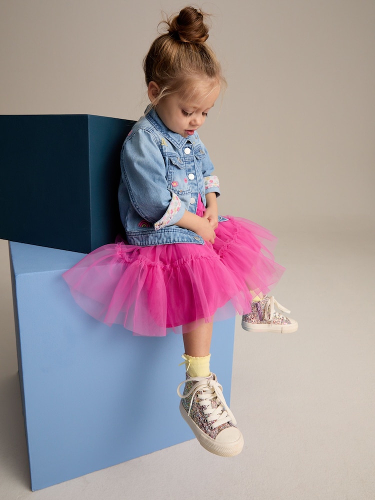 Mid Blue Denim Unicorn Western 100% Cotton Jacket (3mths-7yrs) - Image 4 of 9