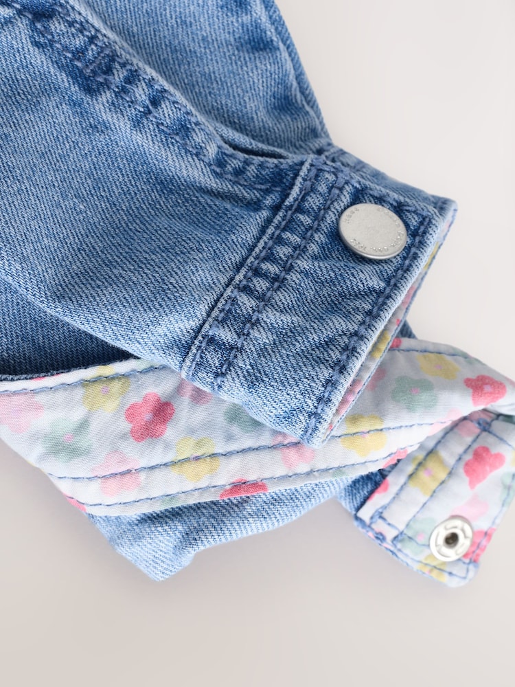 Mid Blue Denim Unicorn Western 100% Cotton Jacket (3mths-7yrs) - Image 8 of 9