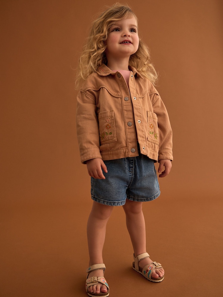 Sand Embroidered Shacket (3mths-7yrs) - Image 2 of 10