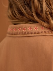 Sand Embroidered Shacket (3mths-7yrs) - Image 4 of 10