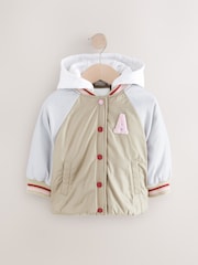 Neutral/Grey Shower Resistant Bomber Jacket (3mths-7yrs) - Image 3 of 7