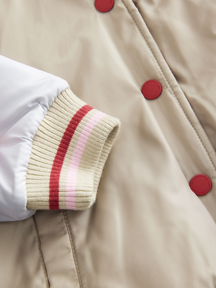 Neutral/Grey Shower Resistant Bomber Jacket (3mths-7yrs) - Image 7 of 7