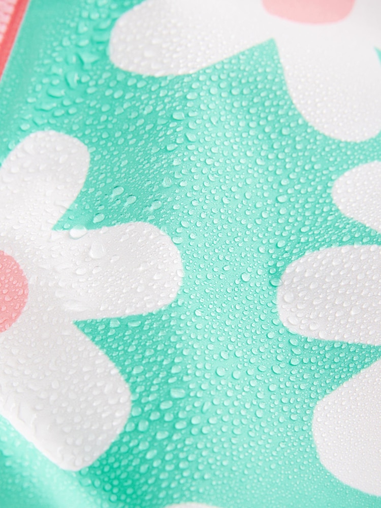 Green Floral Waterproof Hooded Puddlesuit (3mths-7yrs) - Image 10 of 10