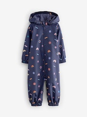 Navy Character Waterproof Puddlesuit (3mths-7yrs) - Image 5 of 9
