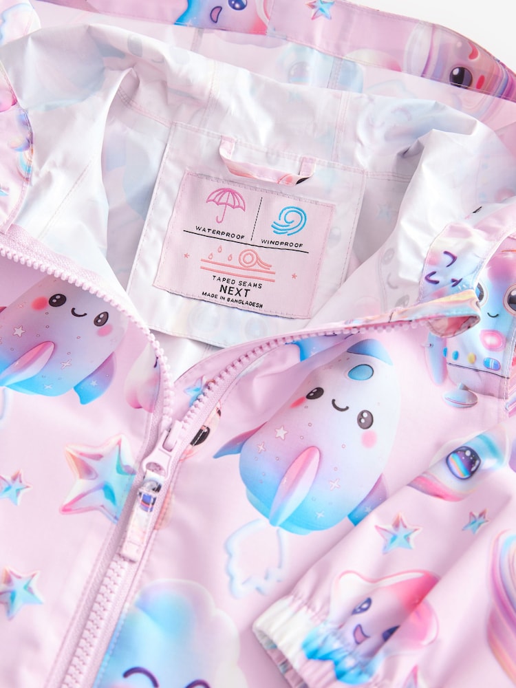 Pink Character Waterproof Hooded Puddlesuit (3mths-7yrs) - Image 6 of 8