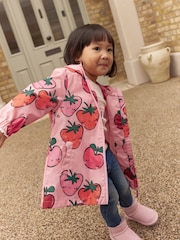 Pink Strawberry/Apple Shower Resistant Cagoule Jacket (3mths-7yrs) - Image 2 of 9