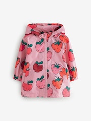 Pink Strawberry/Apple Shower Resistant Cagoule Jacket (3mths-7yrs) - Image 5 of 9