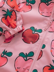 Pink Strawberry/Apple Shower Resistant Cagoule Jacket (3mths-7yrs) - Image 8 of 9