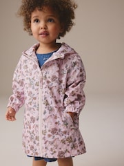 Pink Floral Unicorn Shower Resistant Cagoule Jacket (3mths-7yrs) - Image 1 of 10