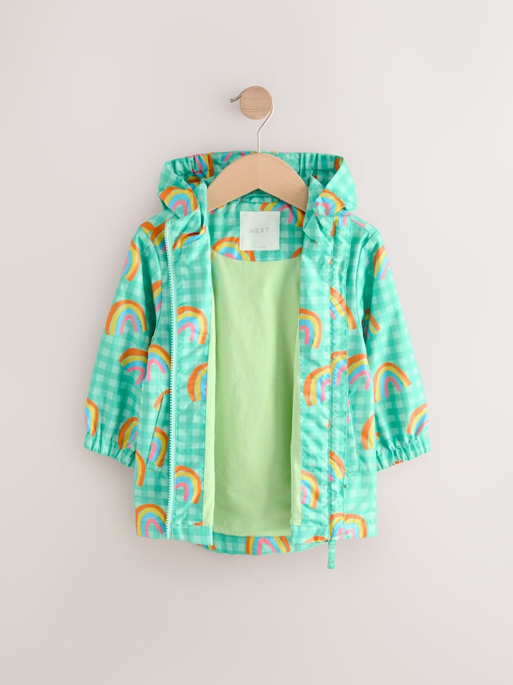 Buy Green Rainbow Shower Resistant Cagoule Jacket (3mths-7yrs