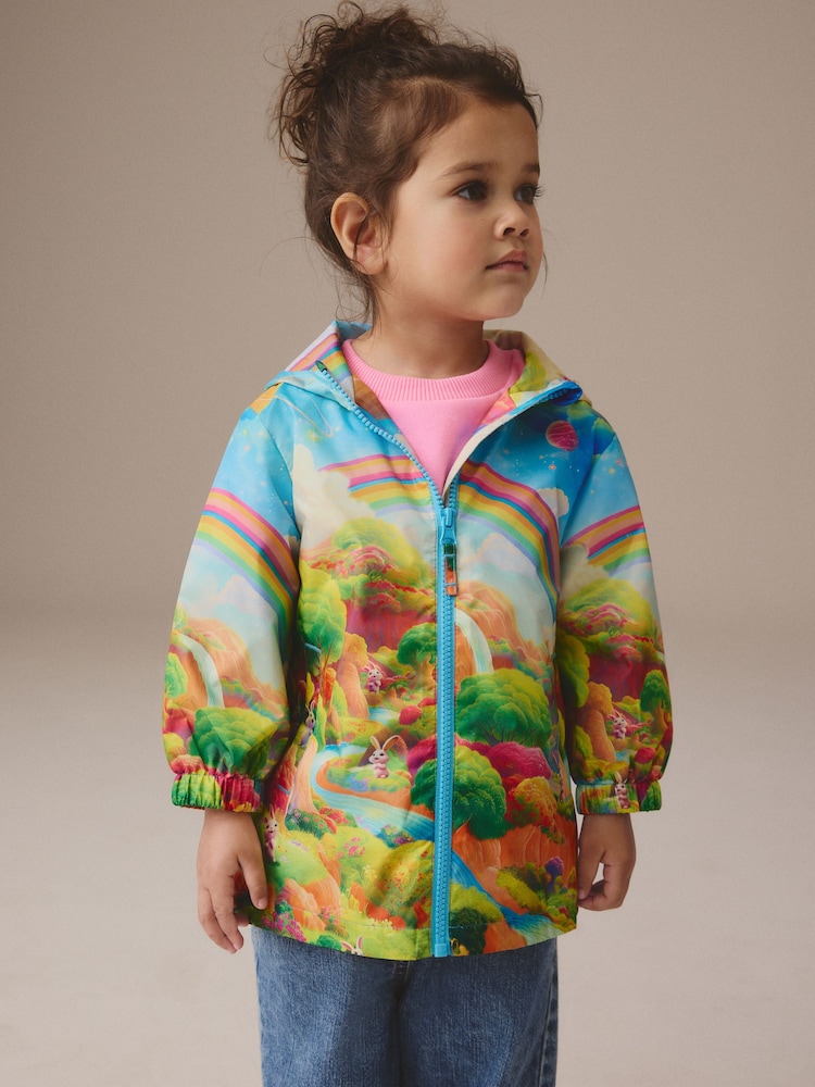 Regenbogenmotiv - Spritzwasserbeständige Regenjacke (3 Monate bis 7 Jahre) - Bild 1 von 10 Regenbogenmotiv - Spritzwasserbeständige Regenjacke (3 Monate bis 7 Jahre) - Bild 1 von 10