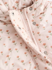 Multi Ecru Cream Shower Resistant Printed Padded Coat (3mths-7yrs) - Image 8 of 10