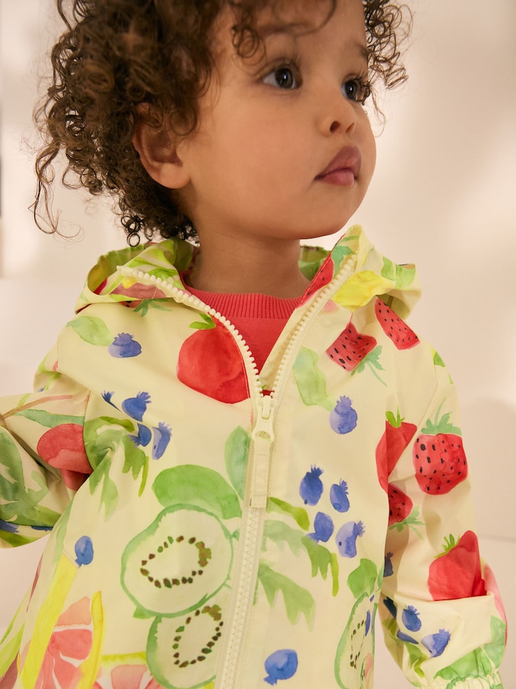 Yellow Fruit Shower Resistant Cagoule Jacket (3mths-7yrs) - Image 3 of 7