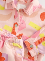 Multi Pastel 100% Cotton Printed Shacket and Shorts Set (3mths-7yrs) - Image 9 of 11