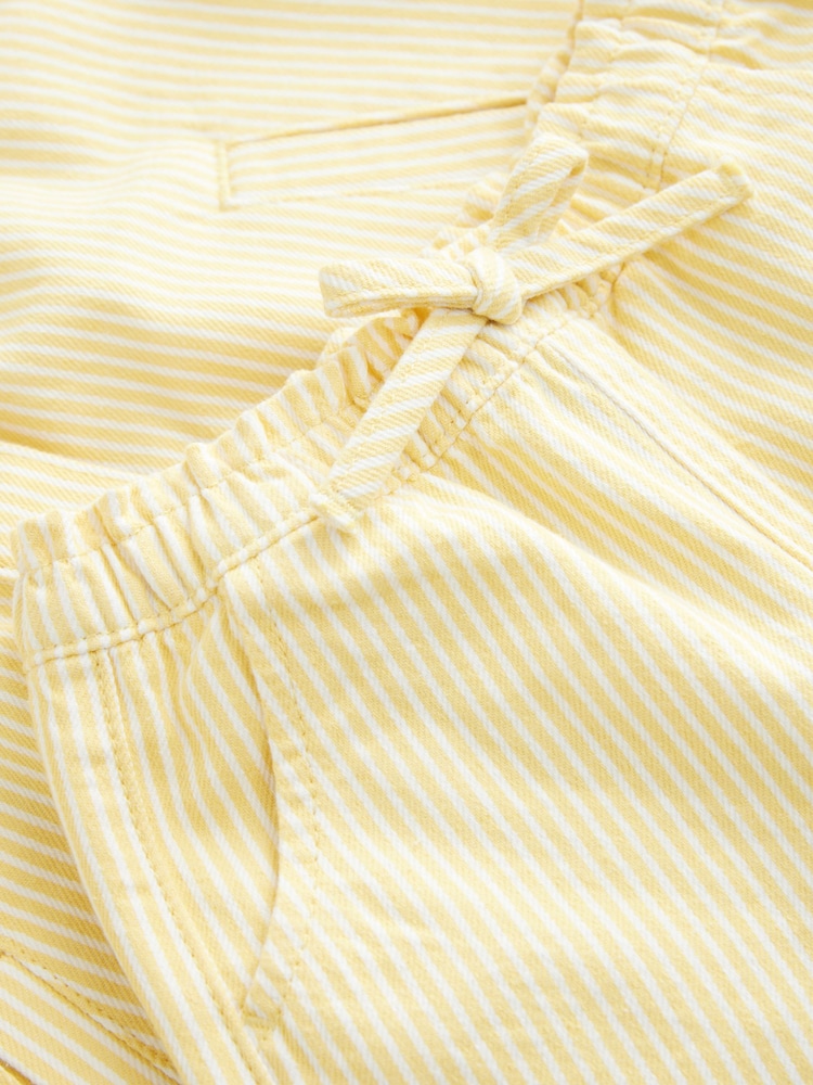 Ochre Yellow Stripe Shacket And Trousers 100% Cotton Set (3mths-7yrs) - Image 10 of 11