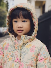 Multi Yellow Shower Resistant Printed Padded Coat (6mths-7yrs) - Image 4 of 9