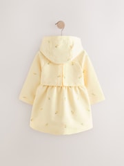 Lemon Yellow Shower Resistant Hooded Trench Coat (3mths-7yrs) - Image 5 of 8
