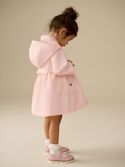 Pink Shower Resistant Hooded Trench Coat (3mths-7yrs) - Image 2 of 8