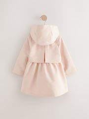 Pink Shower Resistant Hooded Trench Coat (3mths-7yrs) - Image 6 of 8