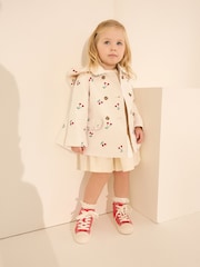 Neutral Cherry Printed Shower Resistant Trench Coat (3mths-7yrs) - Image 2 of 9
