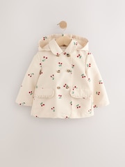 Neutral Cherry Printed Shower Resistant Trench Coat (3mths-7yrs) - Image 5 of 9