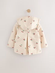Neutral Cherry Printed Shower Resistant Trench Coat (3mths-7yrs) - Image 6 of 9