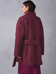 Mauve Pink Satin Midi Skirt - Image 4 of 8