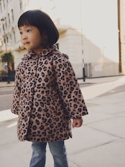 Animal Print Shower Resistant AOP Coat (3mths-7yrs) - Image 1 of 10