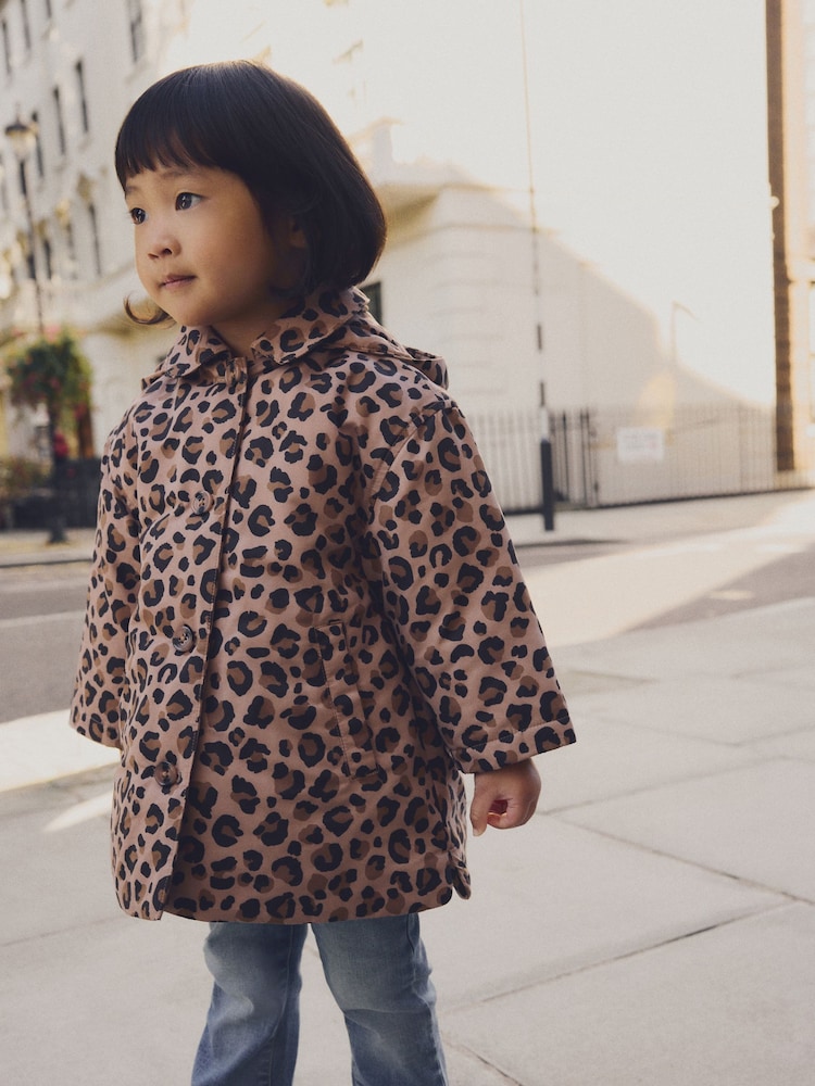 Animal Print Shower Resistant AOP Coat (3mths-7yrs) - Image 1 of 10