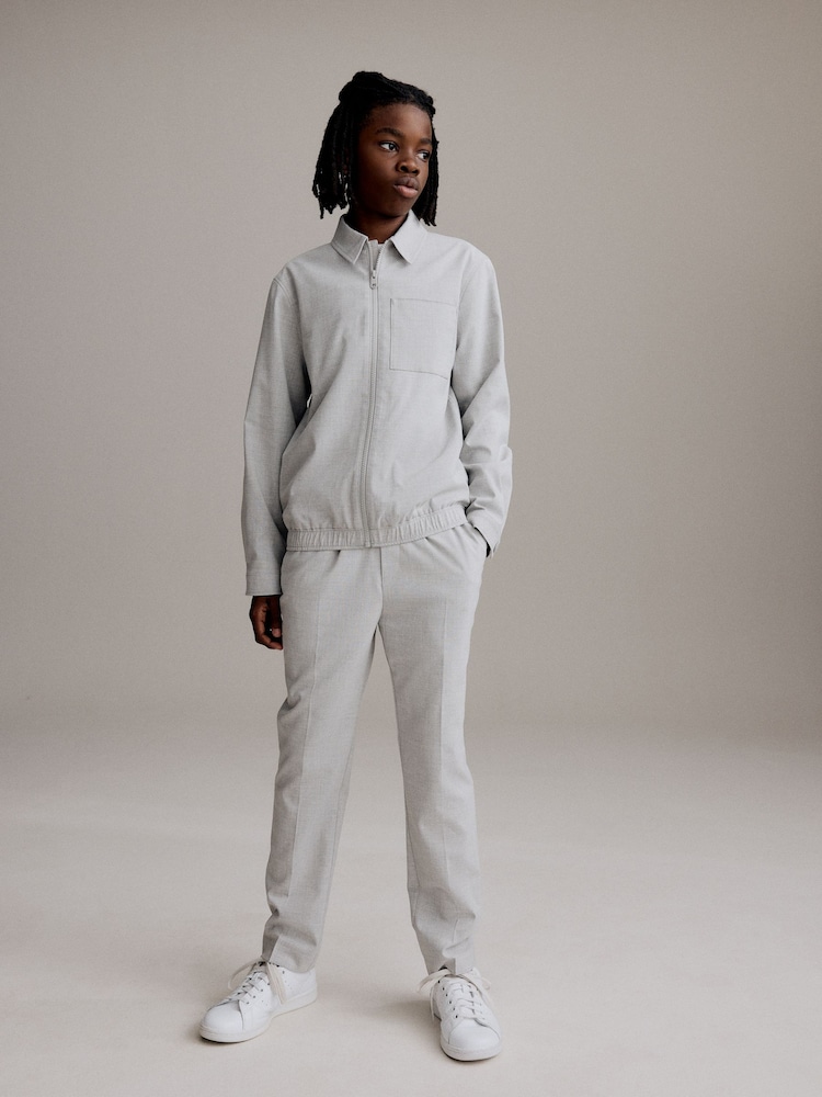 Grau - Elegante Shacket mit durchgehendem Reissverschluss (3-16 Jahre) - Bild 2 von 9 Grau - Elegante Shacket mit durchgehendem Reissverschluss (3-16 Jahre) - Bild 2 von 9