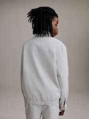 Grey Smart Zip Through Shacket (3-16yrs) - Image 3 of 9