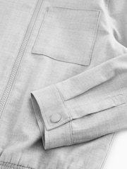Grey Smart Zip Through Shacket (3-16yrs) - Image 8 of 9