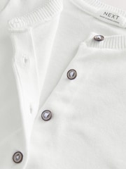 White Pleated Sleeve Cardigan (3mths-10yrs) - Image 5 of 5