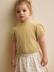 Yellow 100% Cotton Jumper and Skirt Set (3mths-7yrs) - Image 2 of 8